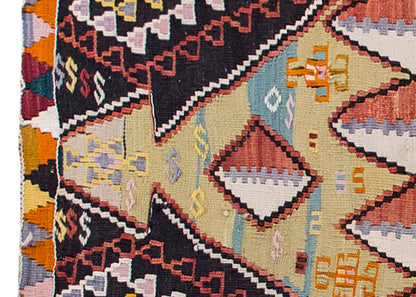 Vintage Kilim Rug,Cihanbeyli Konya Kilim 2'7" x 5'1" feet 79 x 155 cm