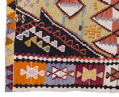 Vintage Kilim Rug,Cihanbeyli Konya Kilim 2'7" x 5'1" feet 79 x 155 cm