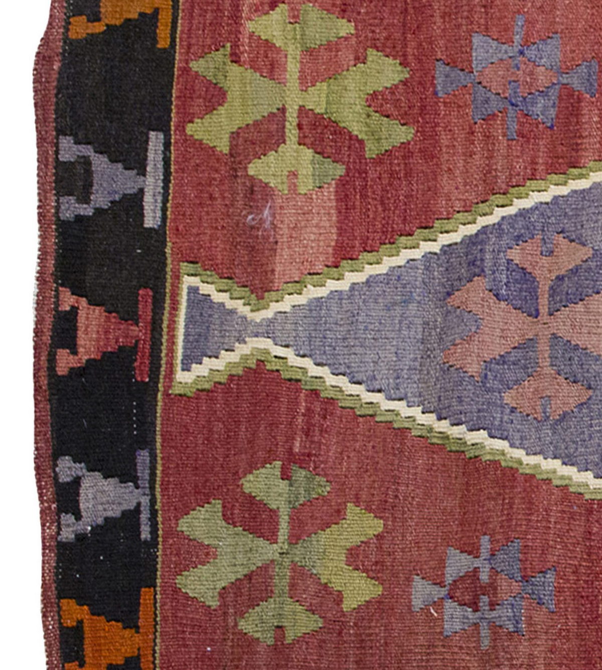 Vintage Kilim Rug,Afyon Emirdağ Kilim 2'7" x 5'3" feet 80 x 160 cm