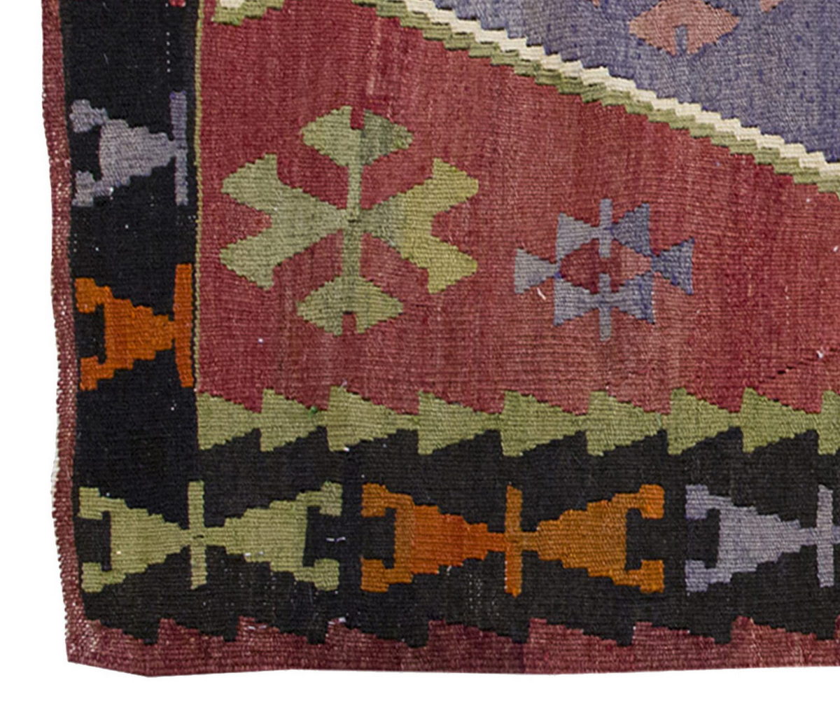 Vintage Kilim Rug,Afyon Emirdağ Kilim 2'7" x 5'3" feet 80 x 160 cm