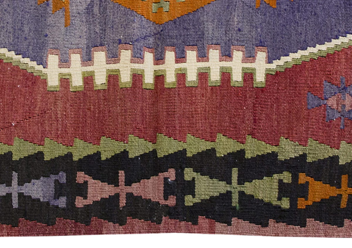 Vintage Kilim Rug,Afyon Emirdağ Kilim 2'7" x 5'3" feet 80 x 160 cm