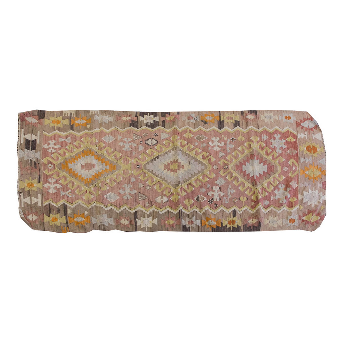 Vintage Kilim Rug,Eşme Kilim 2'7" x 6'9" feet 80 x 206 cm