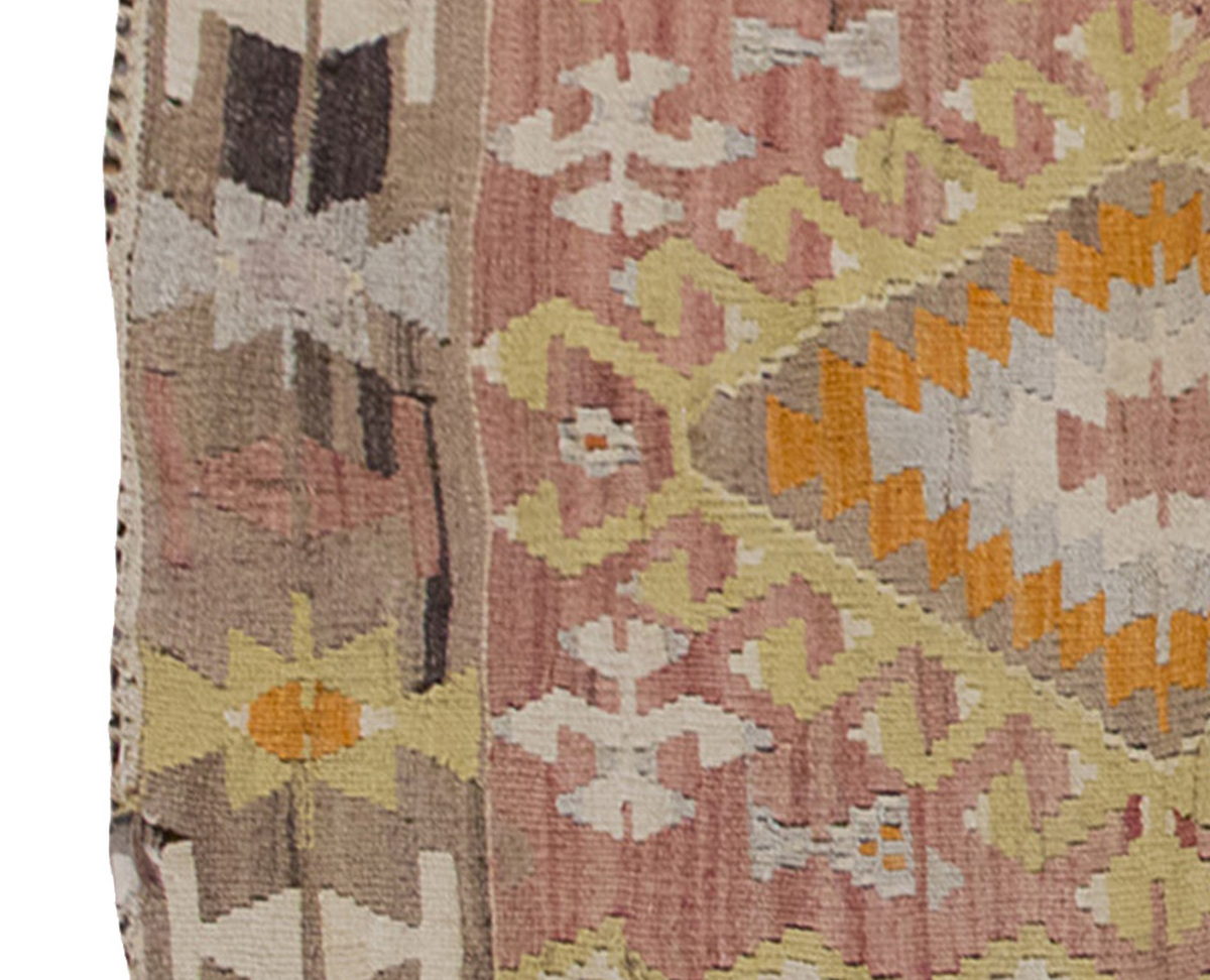 Vintage Kilim Rug,Eşme Kilim 2'7" x 6'9" feet 80 x 206 cm