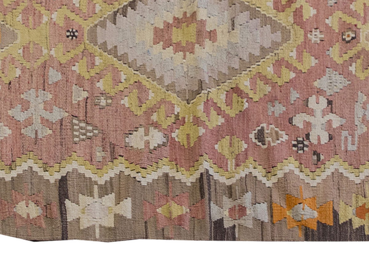 Vintage Kilim Rug,Eşme Kilim 2'7" x 6'9" feet 80 x 206 cm