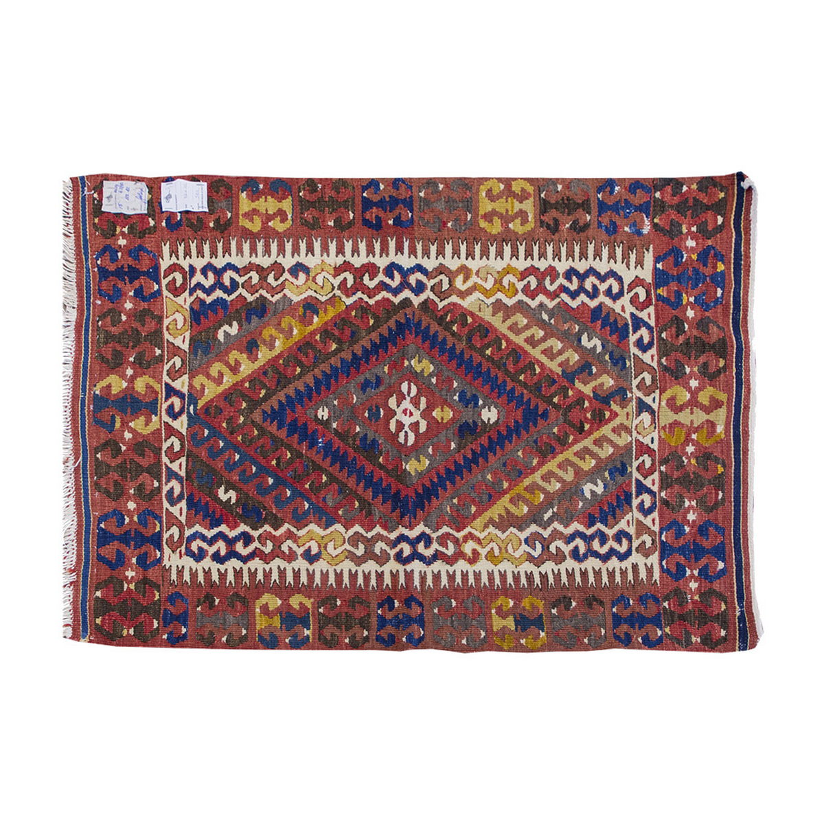 Vintage Kilim Rug,Fethiye Kilim 2'8" x 3'8" feet 82 x 112 cm