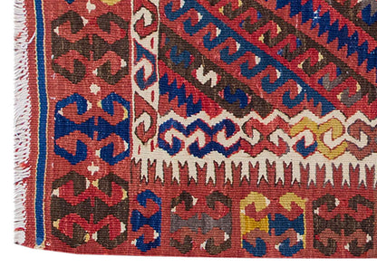 Vintage Kilim Rug,Fethiye Kilim 2'8" x 3'8" feet 82 x 112 cm