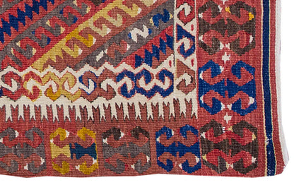Vintage Kilim Rug,Fethiye Kilim 2'8" x 3'8" feet 82 x 112 cm