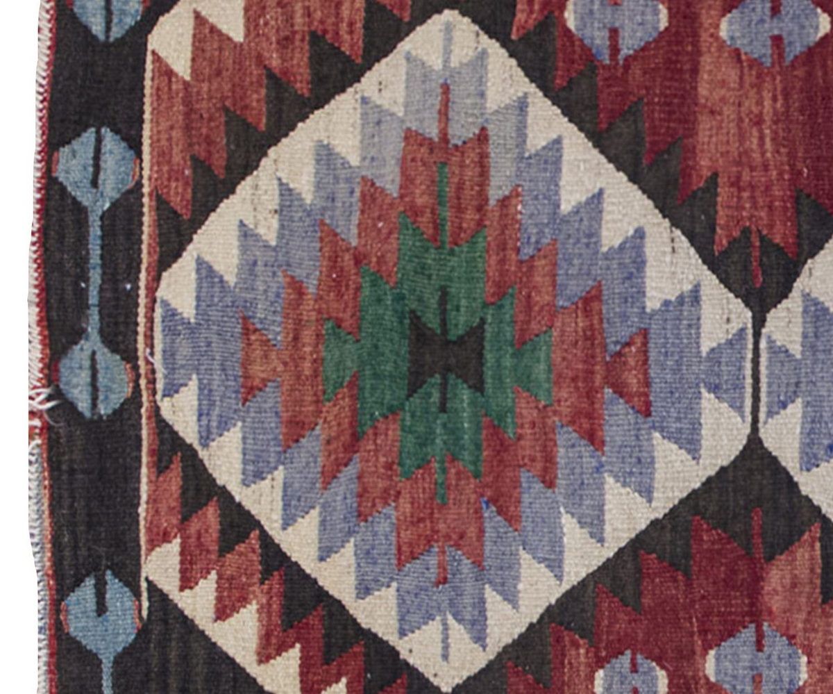 Vintage Kilim Rug,Denizli Kilim 2'8" x 4" feet 82 x 121 cm