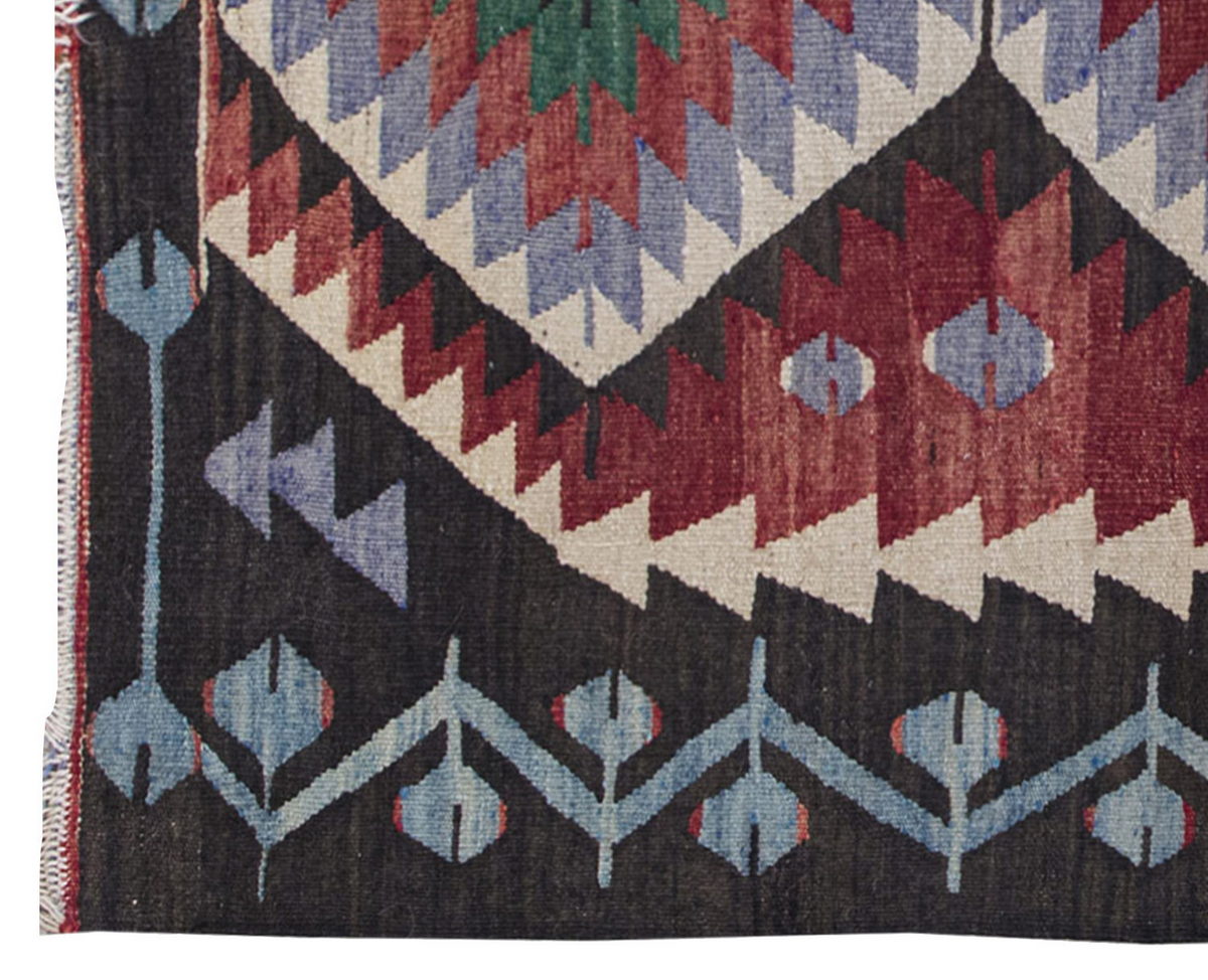Vintage Kilim Rug,Denizli Kilim 2'8" x 4" feet 82 x 121 cm