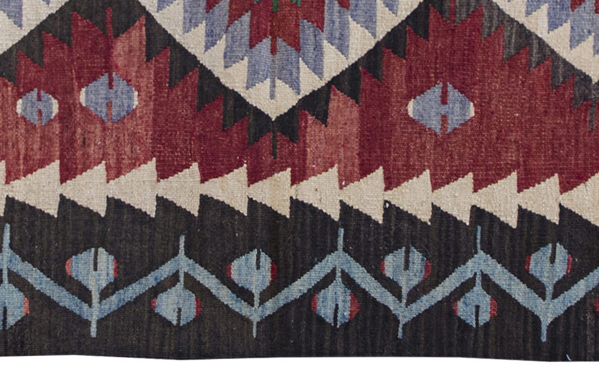 Vintage Kilim Rug,Denizli Kilim 2'8" x 4" feet 82 x 121 cm