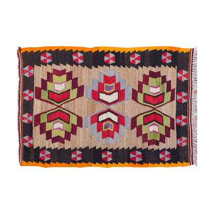 Vintage Kilim Rug,Konya Kilim 2'8" x 4'2" feet 82 x 128 cm