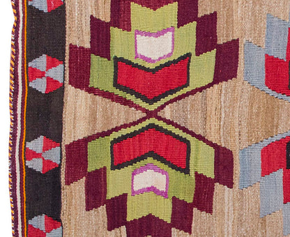Vintage Kilim Rug,Konya Kilim 2'8" x 4'2" feet 82 x 128 cm