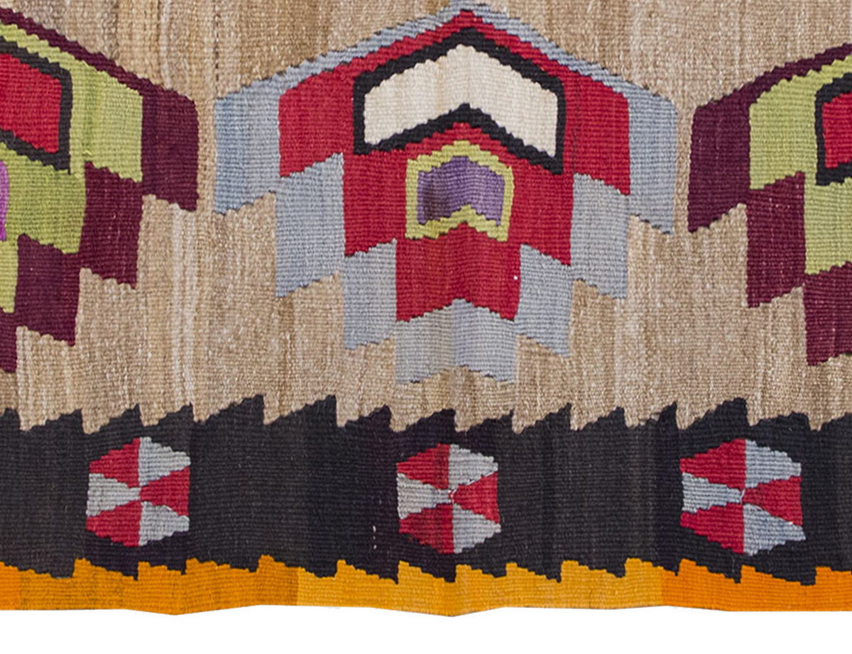Vintage Kilim Rug,Konya Kilim 2'8" x 4'2" feet 82 x 128 cm