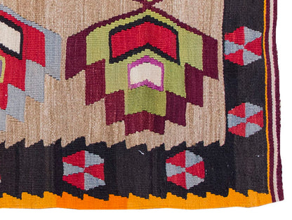 Vintage Kilim Rug,Konya Kilim 2'8" x 4'2" feet 82 x 128 cm