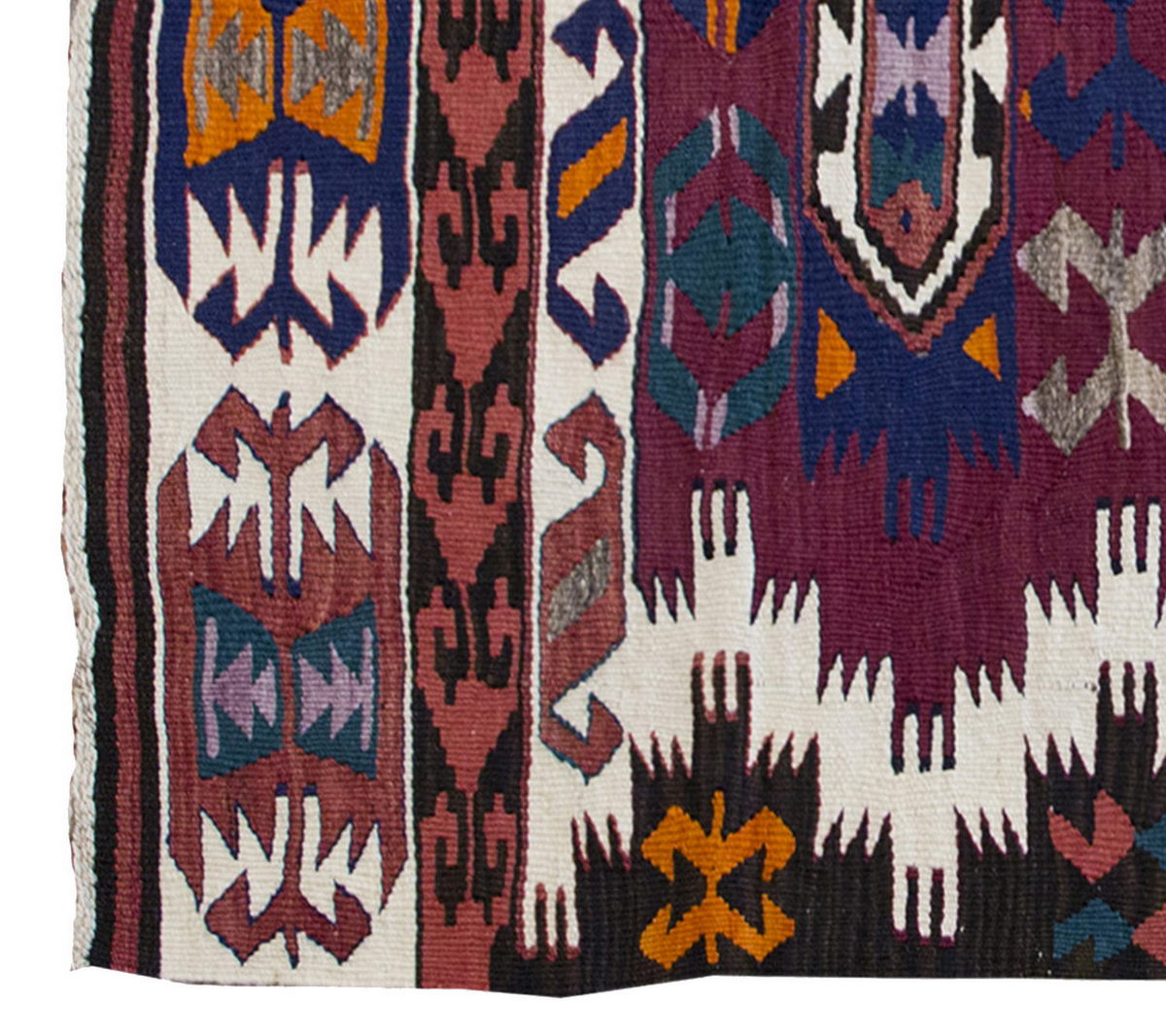 Vintage Kilim Rug,Saçıkara Tribal Kilim 2'9 " x 4'4" feet 84 x 131 cm