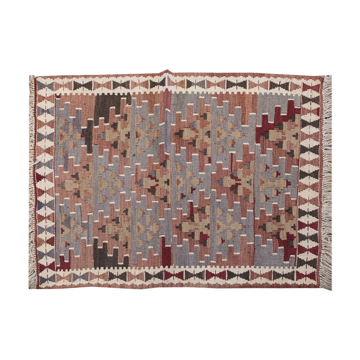 Vintage Kilim Rug,Lake Van Kilim 2'9" x 3'5" feet 85 x 105 cm