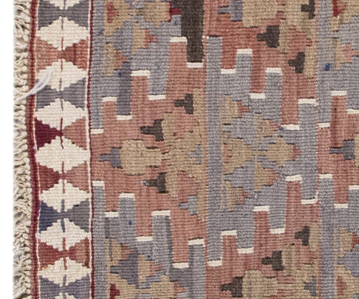 Vintage Kilim Rug,Lake Van Kilim 2'9" x 3'5" feet 85 x 105 cm