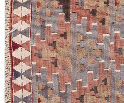 Vintage Kilim Rug,Lake Van Kilim 2'9" x 3'5" feet 85 x 105 cm