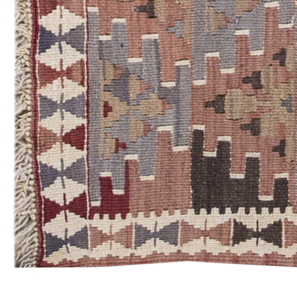 Vintage Kilim Rug,Lake Van Kilim 2'9" x 3'5" feet 85 x 105 cm