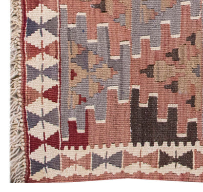 Vintage Kilim Rug,Lake Van Kilim 2'9" x 3'5" feet 85 x 105 cm