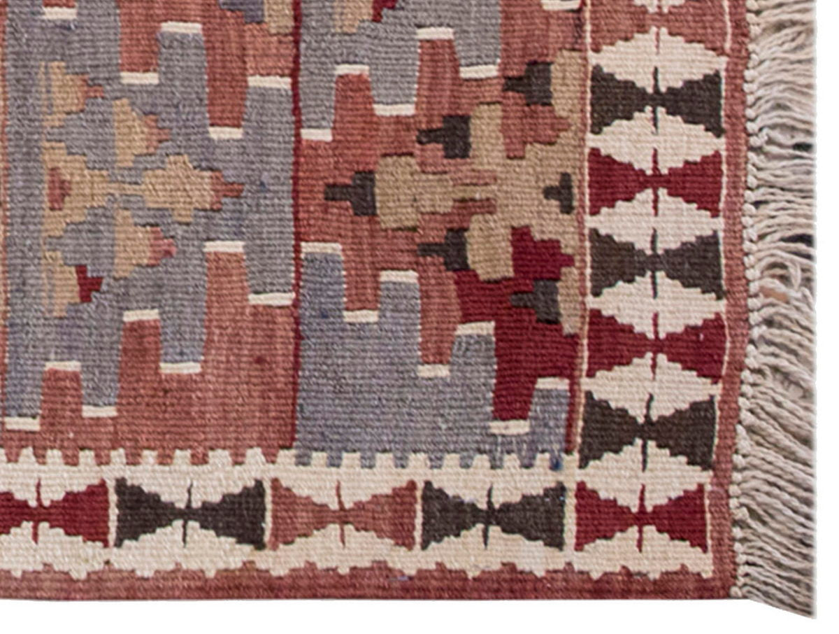 Vintage Kilim Rug,Lake Van Kilim 2'9" x 3'5" feet 85 x 105 cm