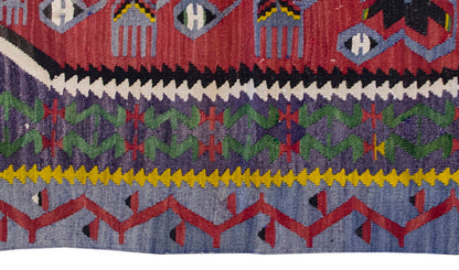 Vintage Kilim Rug,Denizli Kilim 2'9" x 3'8" feet 83 x 112 cm