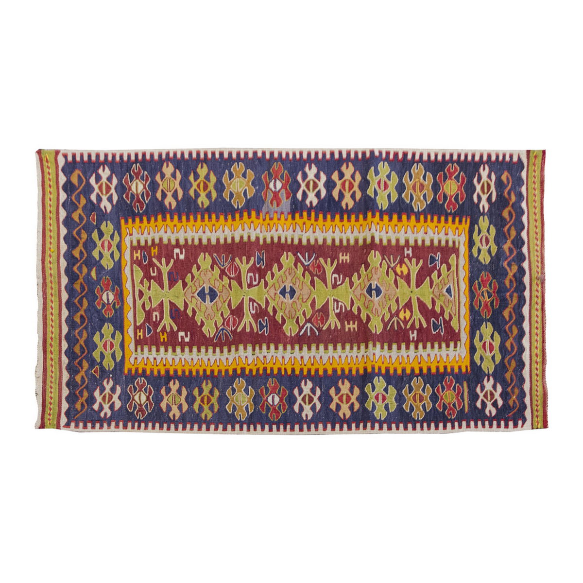Vintage Kilim Rug,Konya Kilim 2'9" x 4" feet 83 x 123 cm