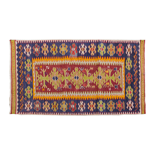 Vintage Kilim Rug,Konya Kilim 2'9" x 4" feet 83 x 123 cm