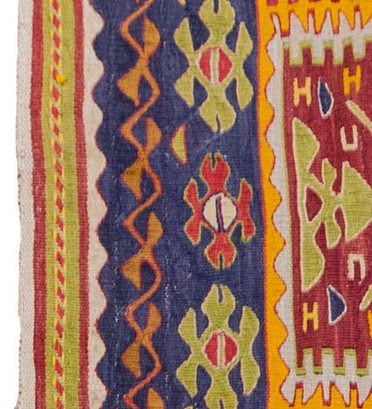 Vintage Kilim Rug,Konya Kilim 2'9" x 4" feet 83 x 123 cm