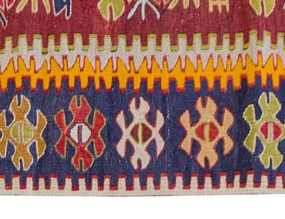 Vintage Kilim Rug,Konya Kilim 2'9" x 4" feet 83 x 123 cm