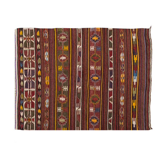 Vintage Kilim Rug,Konya Çiğil Kilim 2'9" x 4" feet 85 x 124 cm