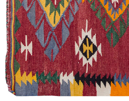 Vintage Kilim Rug,West Part of Turkey Kilim 2'9" x 4'3" feet 84 x 129 cm