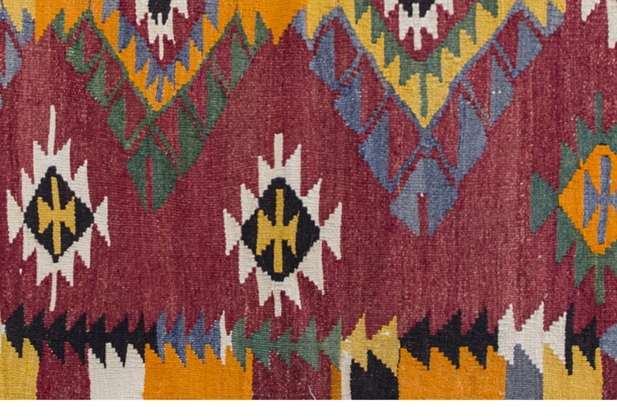 Vintage Kilim Rug,West Part of Turkey Kilim 2'9" x 4'3" feet 84 x 129 cm