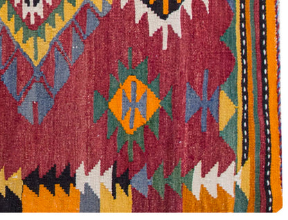 Vintage Kilim Rug,West Part of Turkey Kilim 2'9" x 4'3" feet 84 x 129 cm