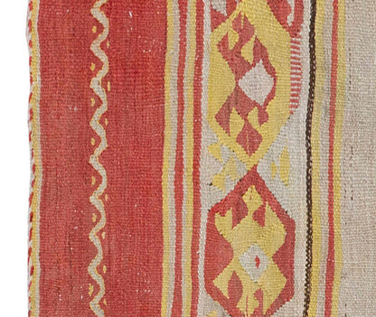 Vintage Kilim Rug,Kayseri Kilim 3'9" x 5'5" feet 114 x 164 cm