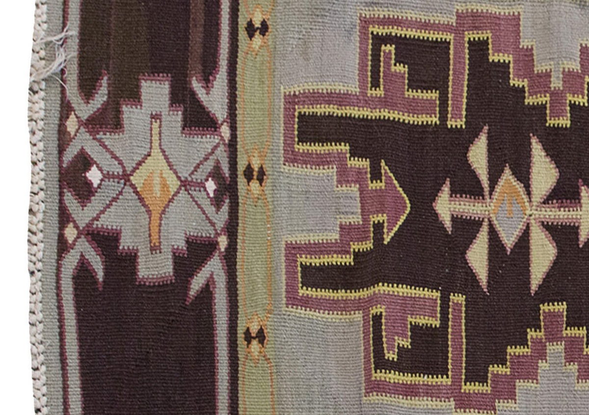 Vintage Kilim Rug,Caucasian Avar Kilim 2'9" x 4'3" feet 85 x 130 cm