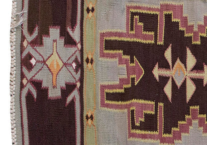 Vintage Kilim Rug,Caucasian Avar Kilim 2'9" x 4'3" feet 85 x 130 cm