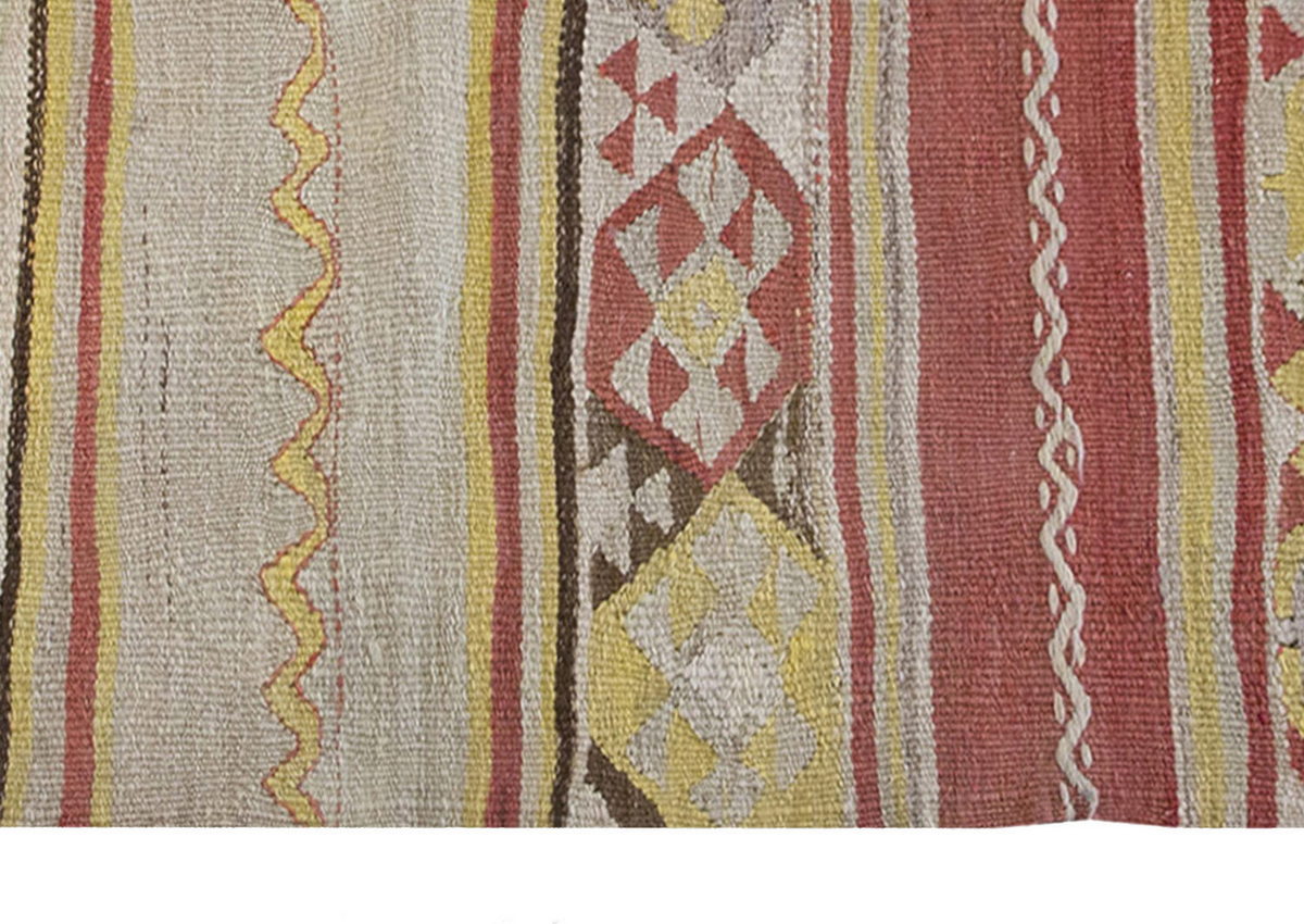 Vintage Kilim Rug,Kayseri Kilim 3'9" x 5'5" feet 114 x 164 cm