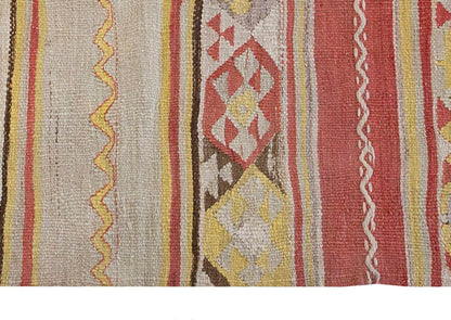 Vintage Kilim Rug,Kayseri Kilim 3'9" x 5'5" feet 114 x 164 cm