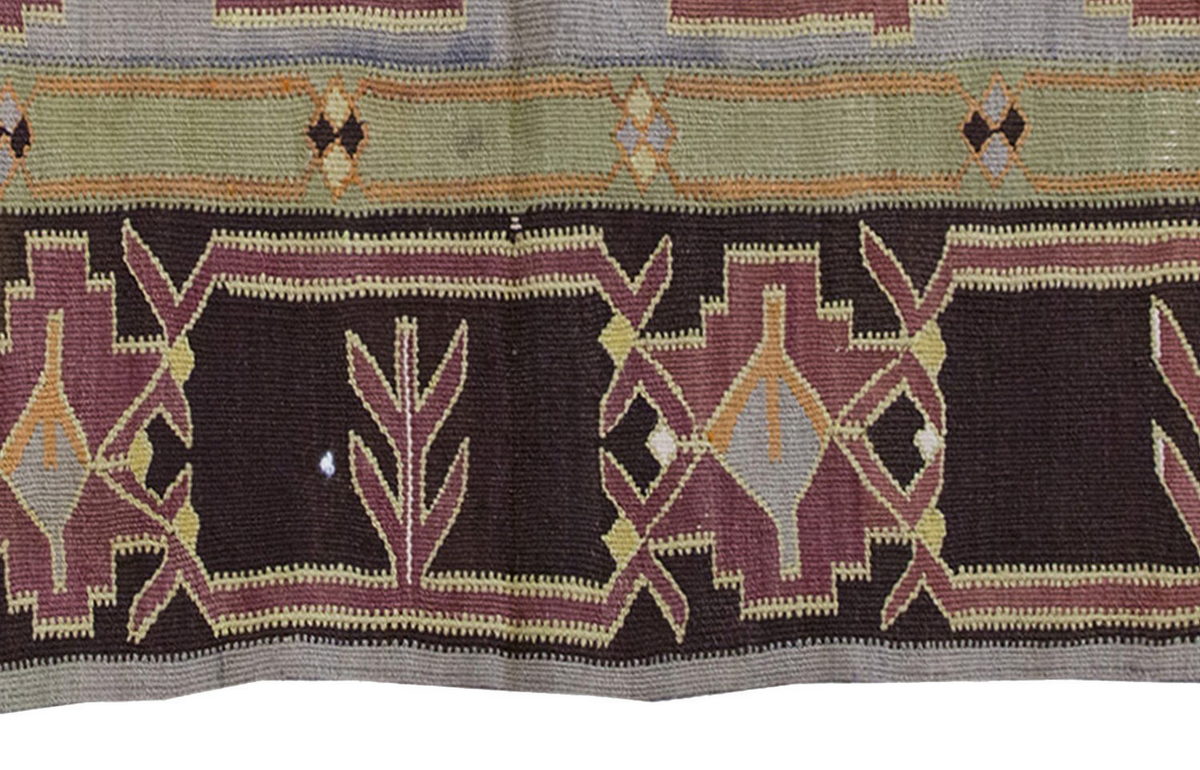 Vintage Kilim Rug,Caucasian Avar Kilim 2'9" x 4'3" feet 85 x 130 cm