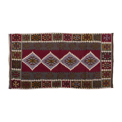 Vintage Kilim Rug,Kayseri Kilim 3'8" x 5'8" feet 112 x 172 cm