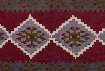 Vintage Kilim Rug,Kayseri Kilim 3'8" x 5'8" feet 112 x 172 cm