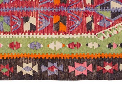 Vintage Kilim Rug,Denizli Kilim 2'9" x 4'7" feet 85 x 140 cm