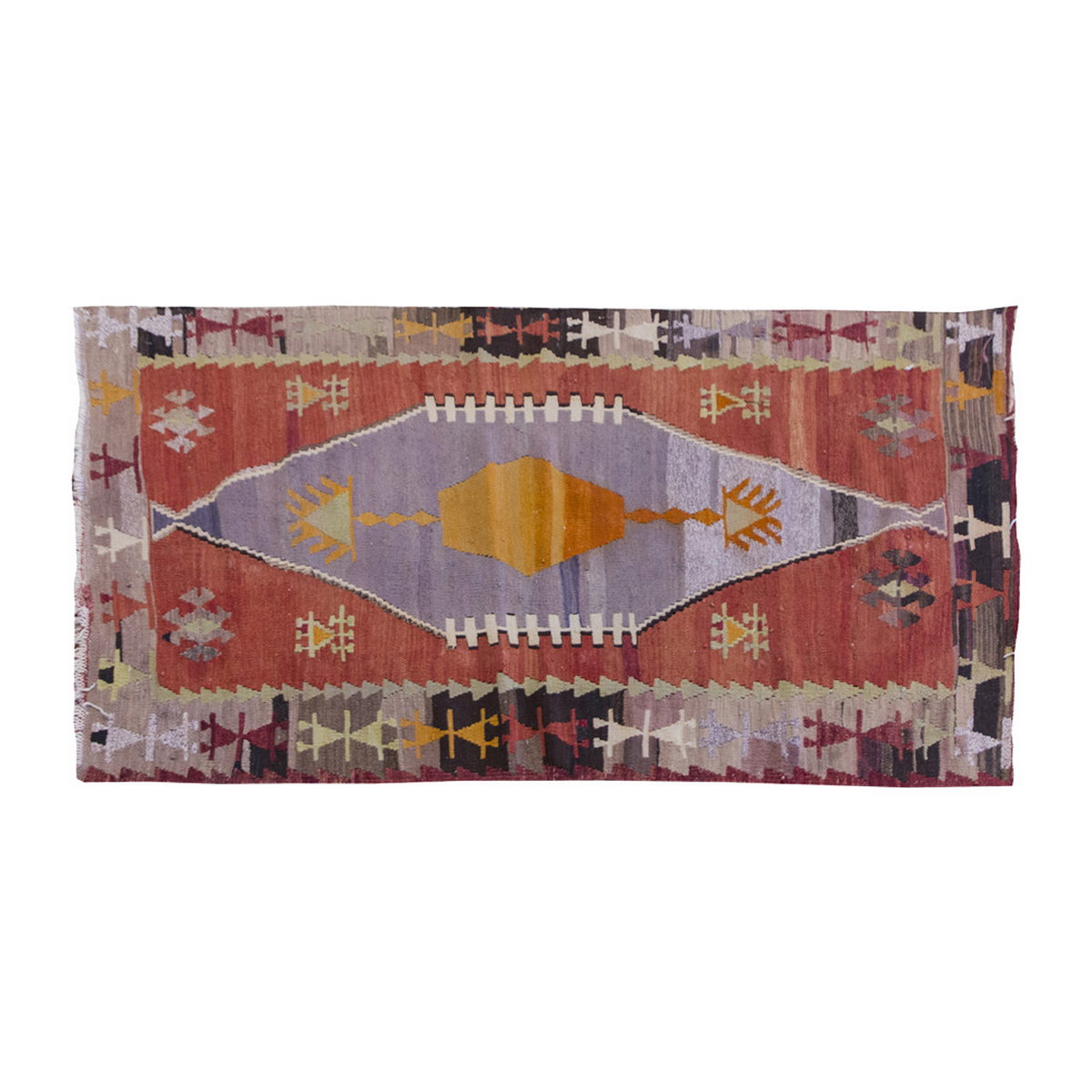Vintage Kilim Rug,Emirdağ Kilim 2'9" x 5" feet 84 x 151 cm