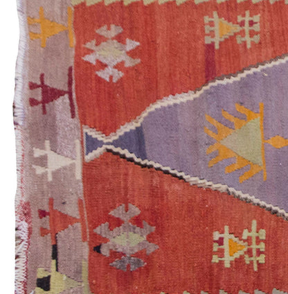 Vintage Kilim Rug,Emirdağ Kilim 2'9" x 5" feet 84 x 151 cm