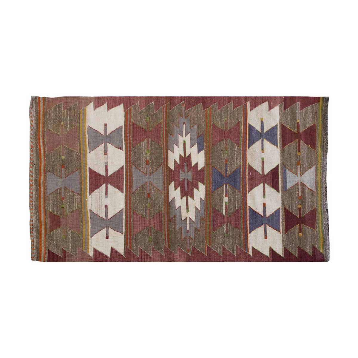 Vintage Kilim Rug,Mut Kilim 2'9" x 5'3" feet 84 x 161 cm