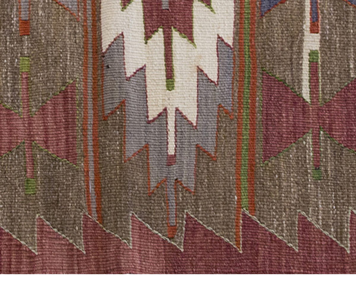 Vintage Kilim Rug,Mut Kilim 2'9" x 5'3" feet 84 x 161 cm