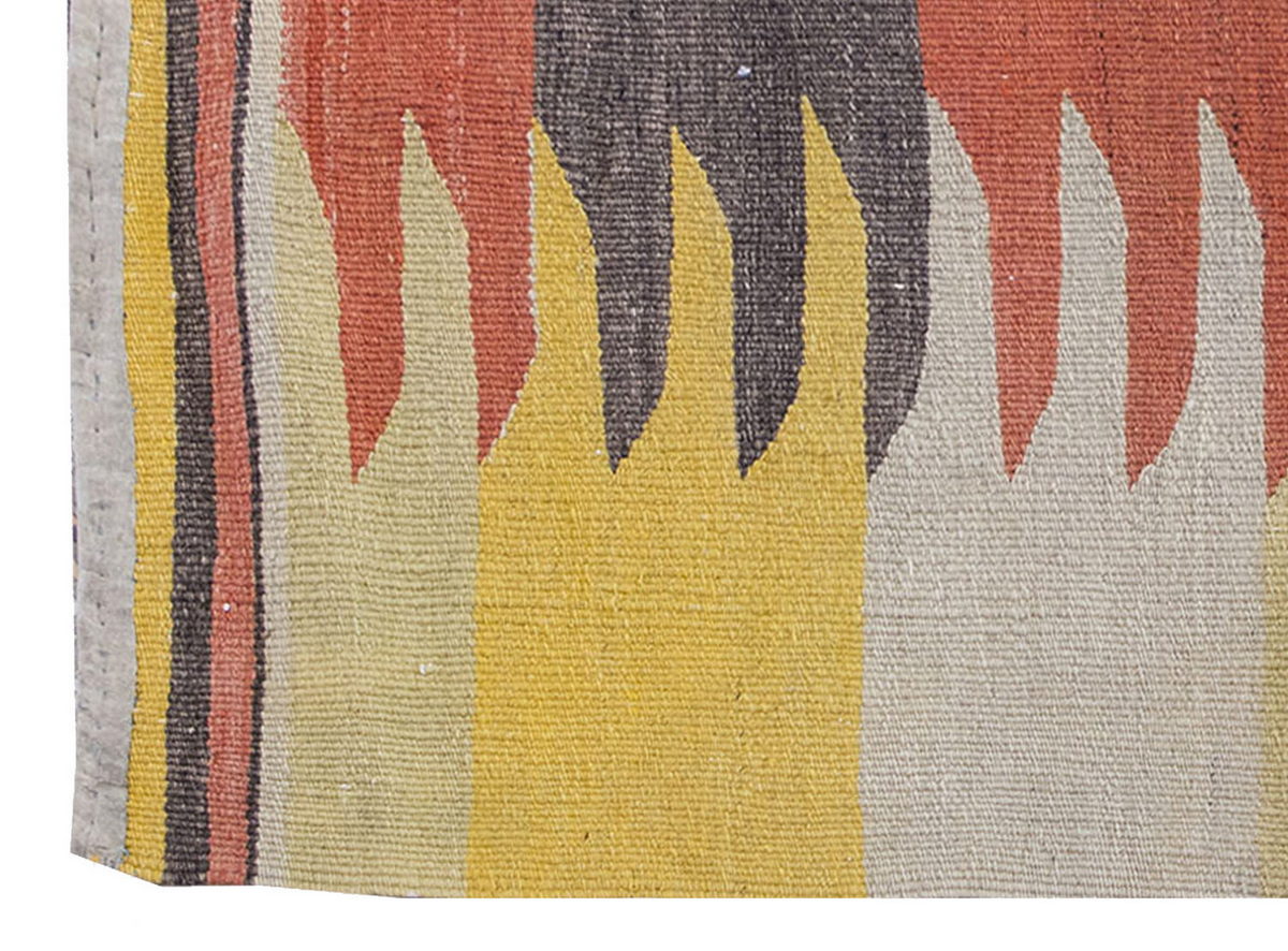 Vintage Kilim Rug,Milas Bodrum Kilim 3" x 3'5" feet 91 x 103 cm