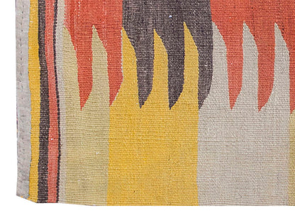 Vintage Kilim Rug,Milas Bodrum Kilim 3" x 3'5" feet 91 x 103 cm