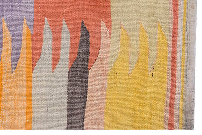 Vintage Kilim Rug,Milas Bodrum Kilim 3" x 3'5" feet 91 x 103 cm